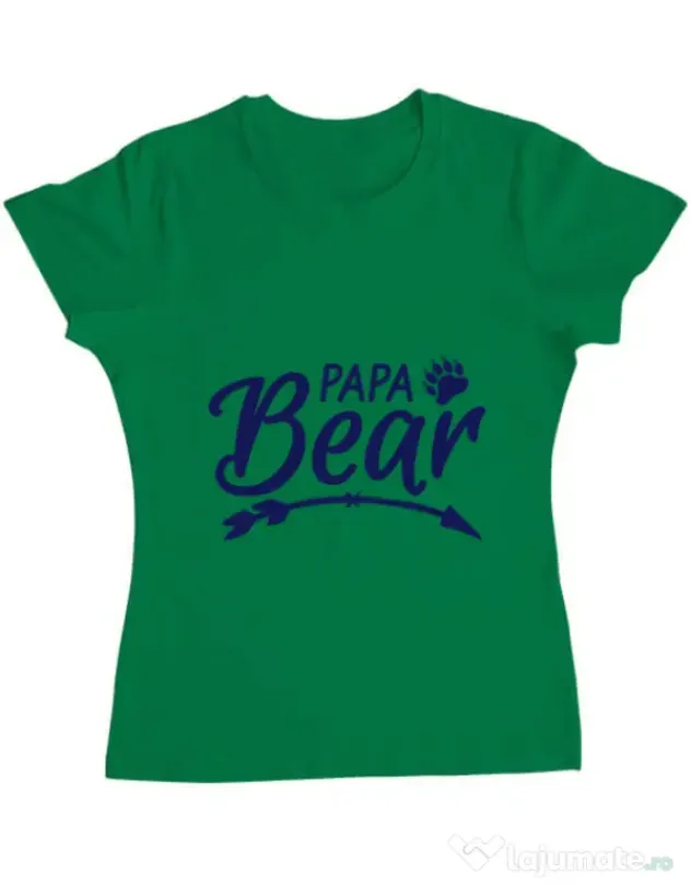 Tricou ADLER dama Papa bear Verde mediu