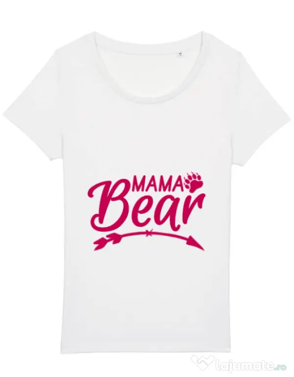 Tricou STANLEY STELLA dama Mama bear Alb