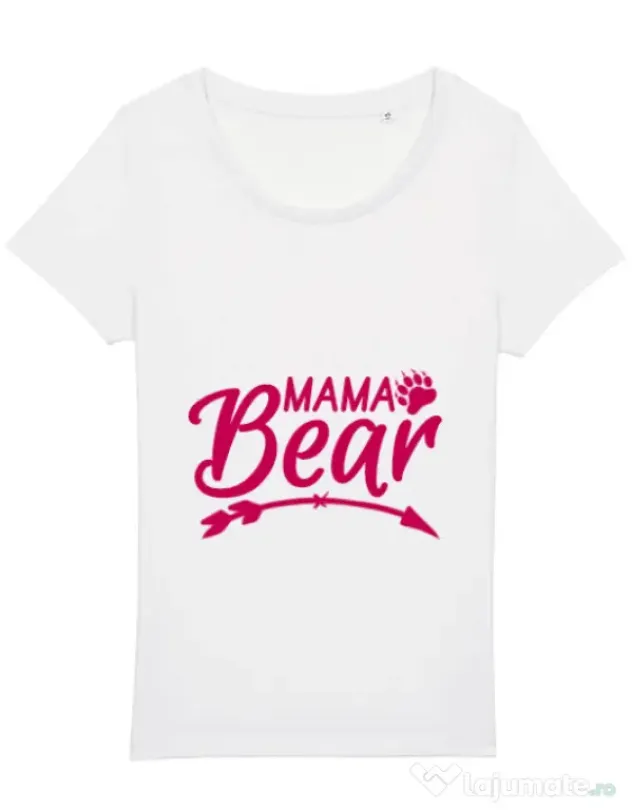 Tricou STANLEY STELLA dama Mama bear Alb