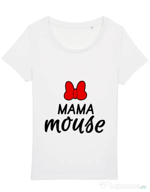 Tricou STANLEY STELLA dama Mama mouse Alb