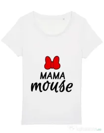 Tricou STANLEY STELLA dama Mama mouse Alb