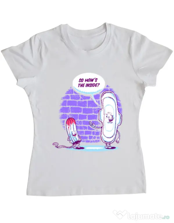 Tricou ADLER dama How is the inside Alb