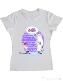 Tricou ADLER dama How is the inside Alb