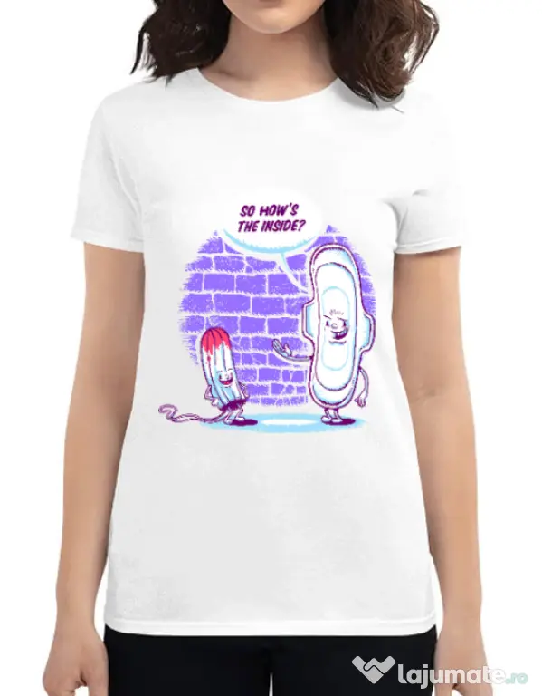 Tricou ADLER dama How is the inside Alb