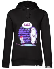 Hoodie dama cu gluga How is the inside Negru