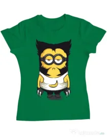 Tricou ADLER dama Wolve minion Verde mediu