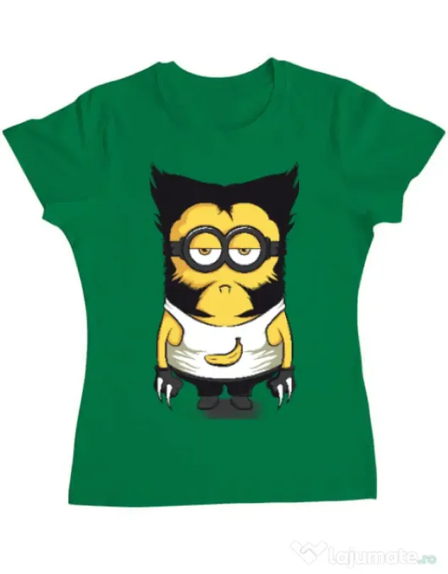 Tricou ADLER dama Wolve minion Verde mediu