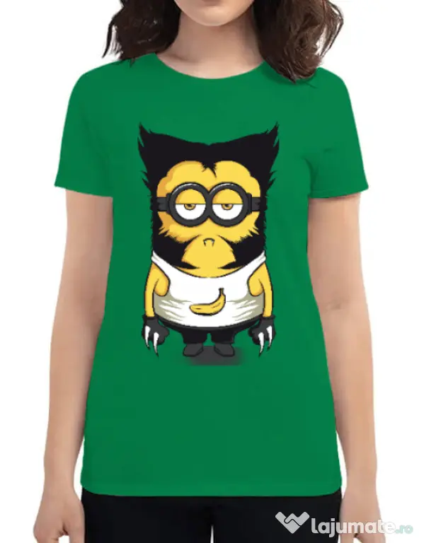 Tricou ADLER dama Wolve minion Verde mediu