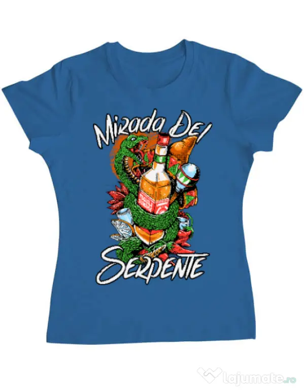Tricou ADLER dama Mirada Del Serpiente Albastru azuriu