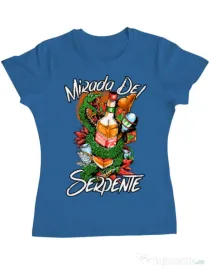 Tricou ADLER dama Mirada Del Serpiente Albastru azuriu