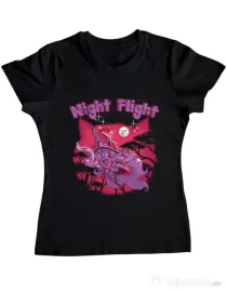 Tricou ADLER dama Night flight Negru