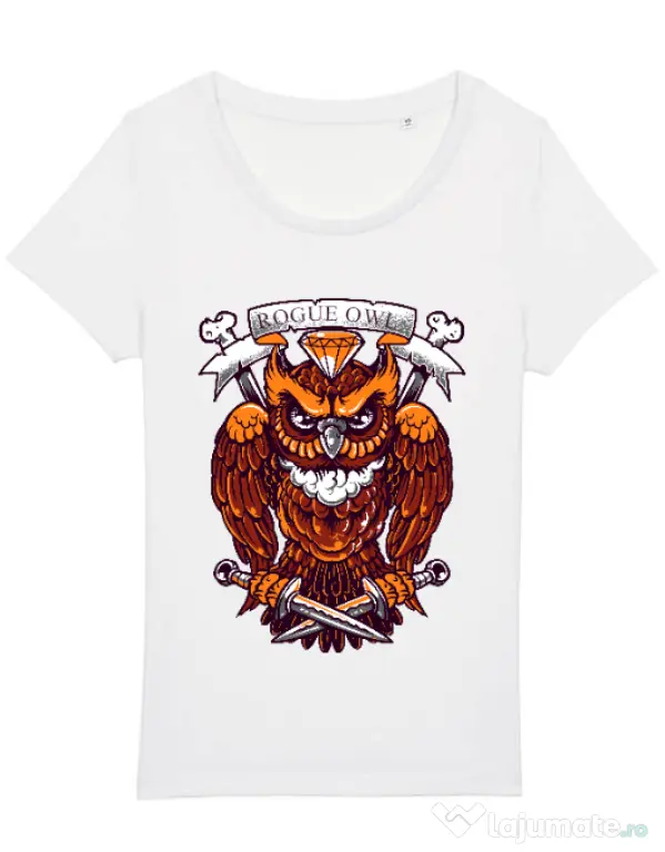 Tricou STANLEY STELLA dama Rogue owl Alb