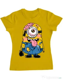 Tricou ADLER dama Zombie minion Galben