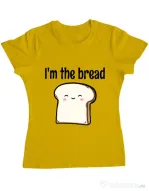 Tricou ADLER dama I am the bread Galben
