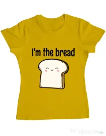 Tricou ADLER dama I am the bread Galben