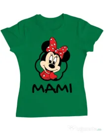 Tricou ADLER dama Mouse mommy Verde mediu