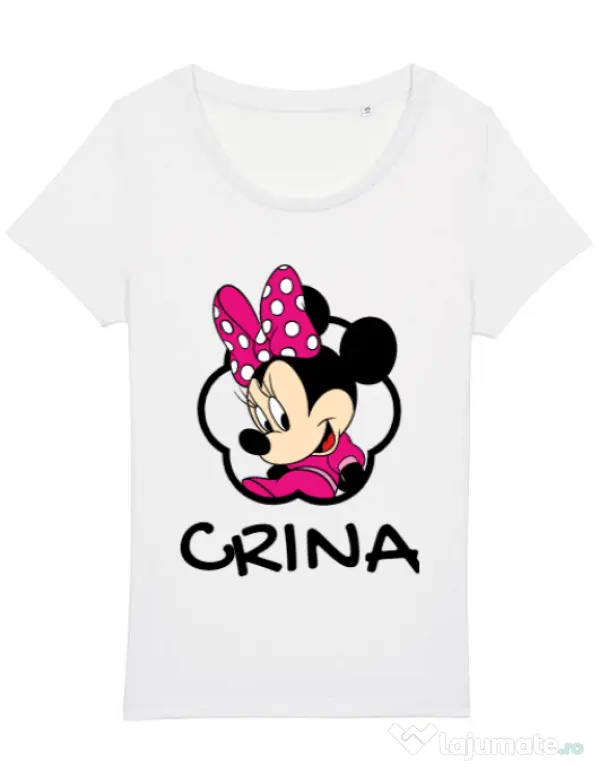 Tricou STANLEY STELLA dama Mouse daughter Alb
