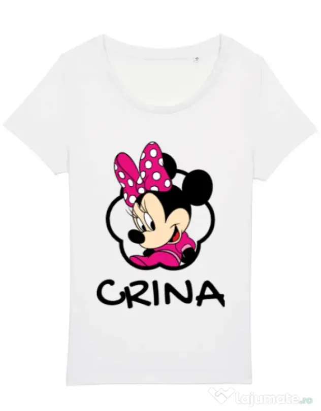 Tricou STANLEY STELLA dama Mouse daughter Alb