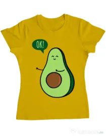 Tricou ADLER dama Avocuddle 2 Galben