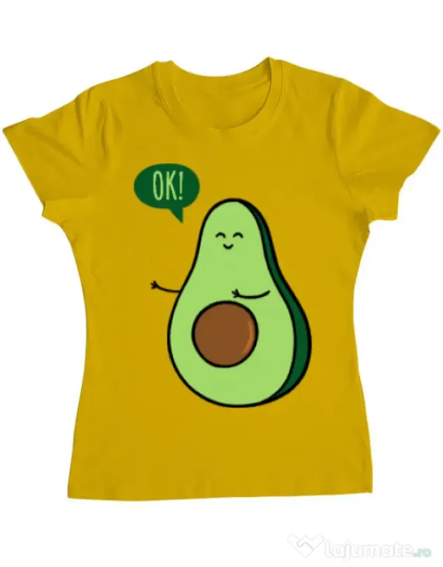 Tricou ADLER dama Avocuddle 2 Galben