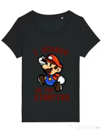 Tricou STANLEY STELLA dama I scored in the eighties Negru