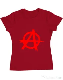 Tricou ADLER dama Anarchy Rosu
