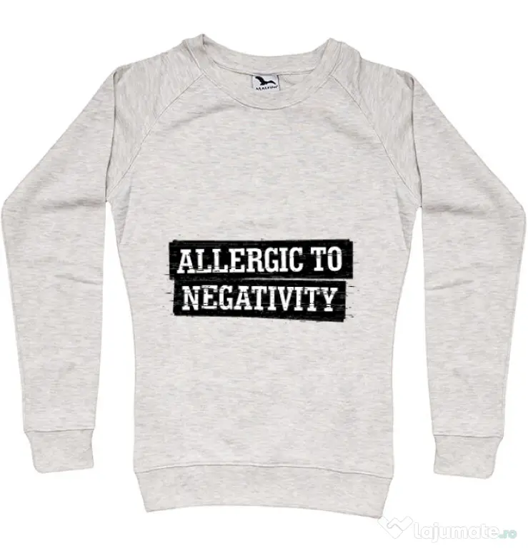 Bluza ADLER dama Allergic to negativity Migdala melanj