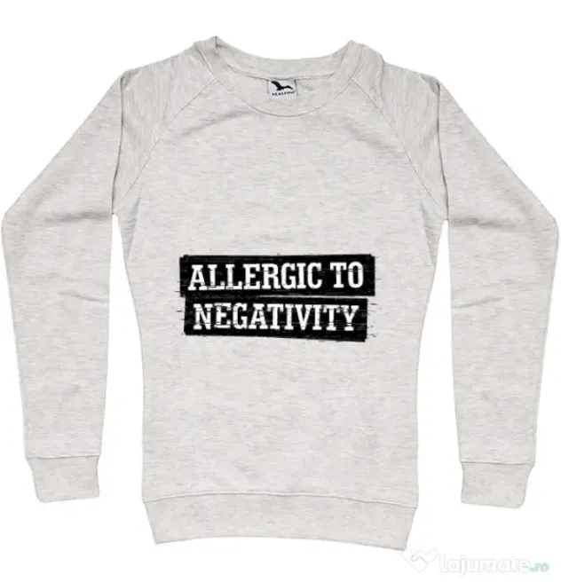 Bluza ADLER dama Allergic to negativity Migdala melanj