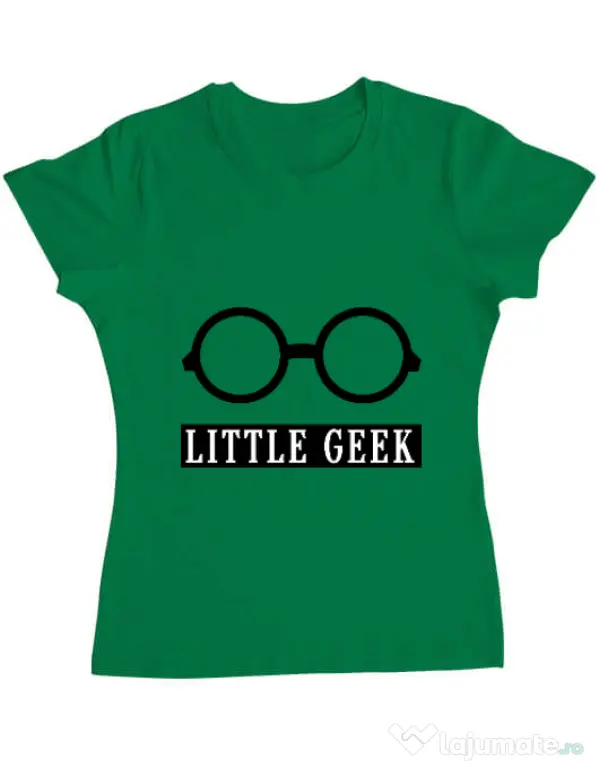 Tricou ADLER dama Little geek Verde mediu
