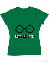 Tricou ADLER dama Little geek Verde mediu