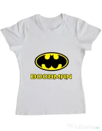 Tricou ADLER dama Boobman Alb