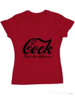 Tricou ADLER dama Taste the difference Rosu