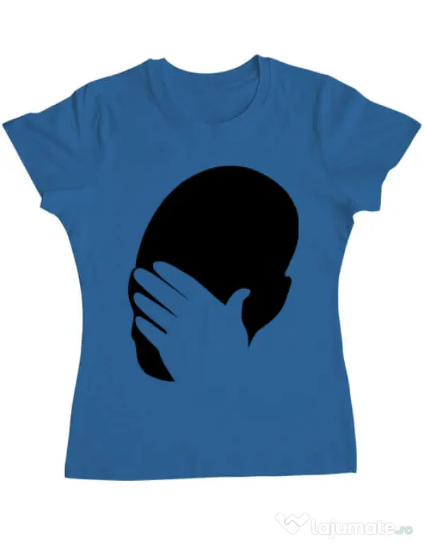 Tricou ADLER dama Facepalm Albastru azuriu