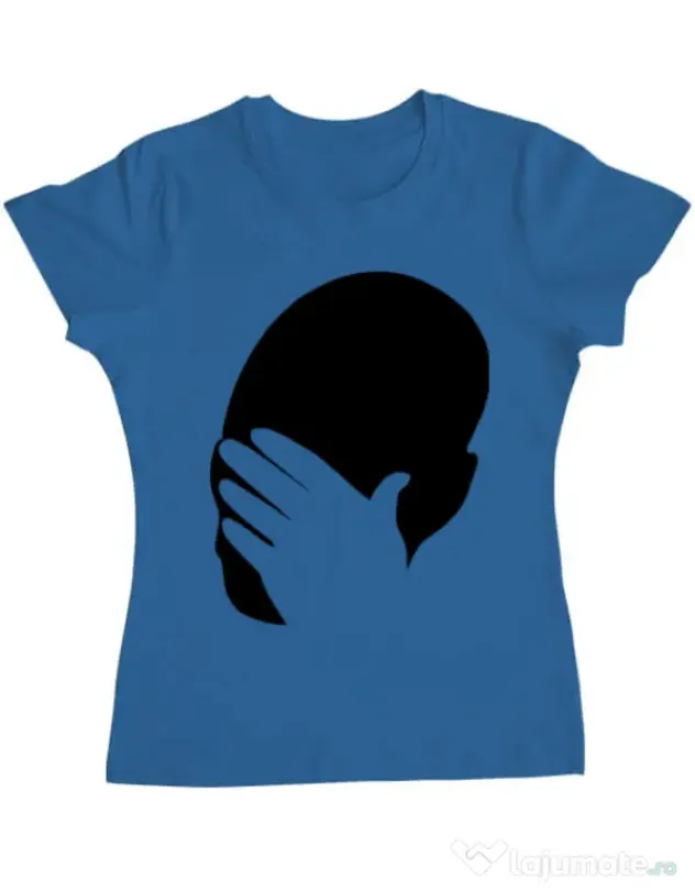 Tricou ADLER dama Facepalm Albastru azuriu