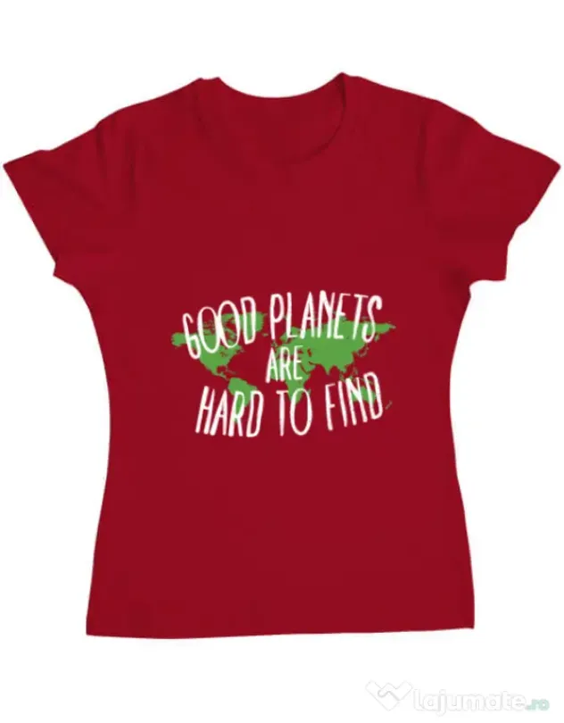 Tricou ADLER dama Good planets Rosu