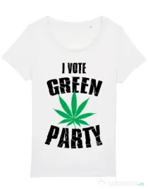 Tricou STANLEY STELLA dama Green party Alb
