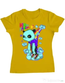 Tricou ADLER dama High panda Galben