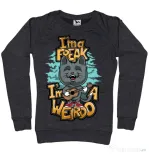 Bluza ADLER dama I am a freak Negru melanj