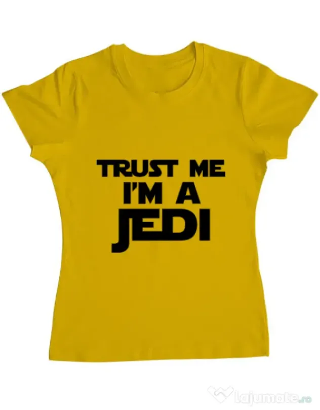 Tricou ADLER dama I am a jedi Galben