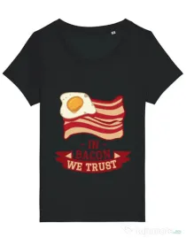 Tricou STANLEY STELLA dama In bacon we trust Negru