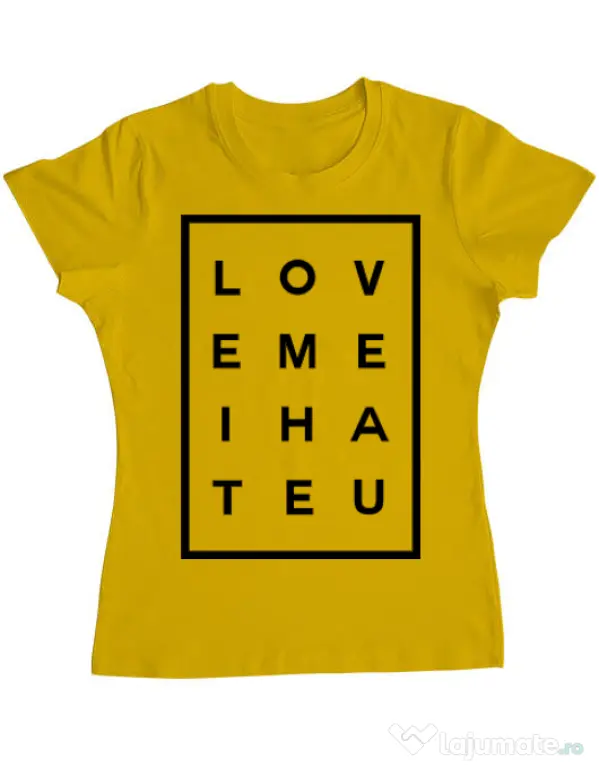 Tricou ADLER dama Hate u Galben