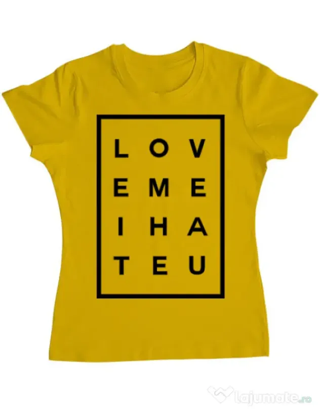 Tricou ADLER dama Hate u Galben