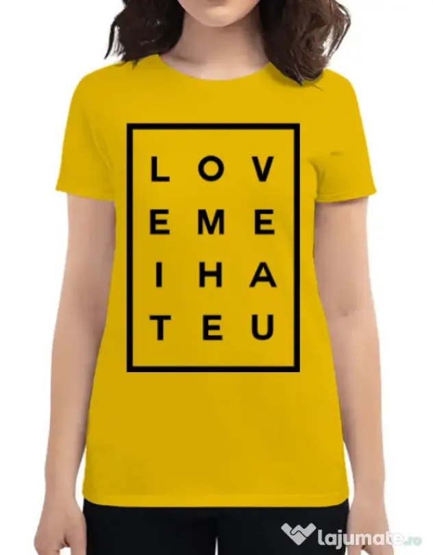 Tricou ADLER dama Hate u Galben