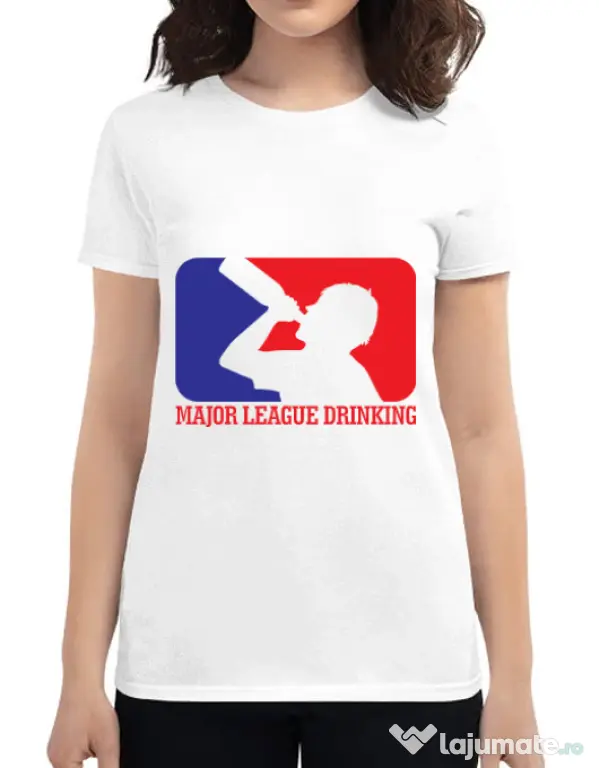 Tricou ADLER dama Major league Alb