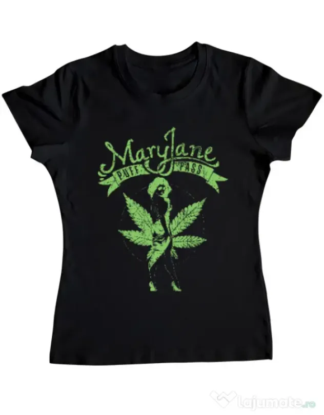 Tricou ADLER dama Mary Jane Negru