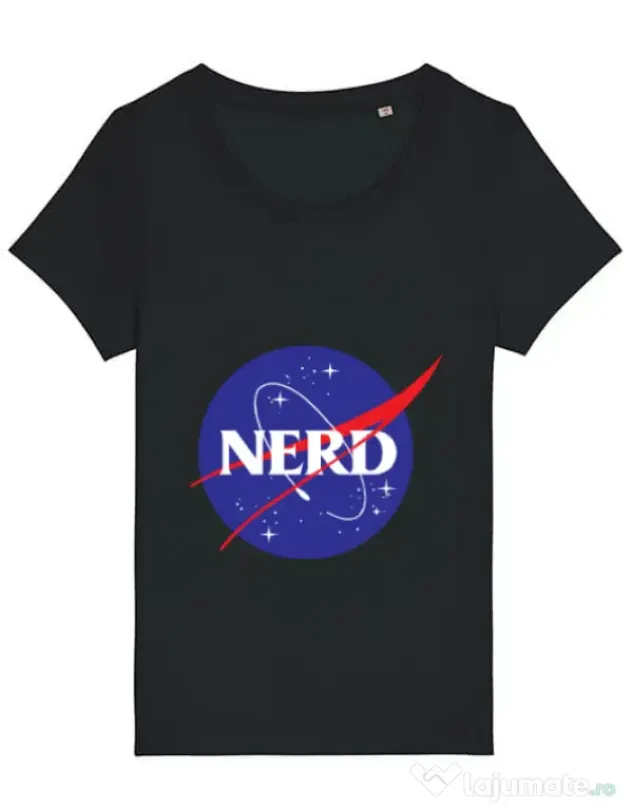 Tricou STANLEY STELLA dama Nerd Negru