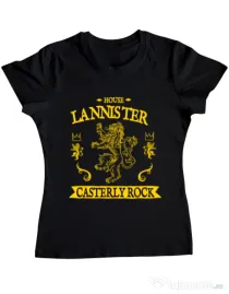 Tricou ADLER dama House Lannister Negru