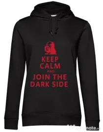 Hoodie dama cu gluga Join the darkside Negru