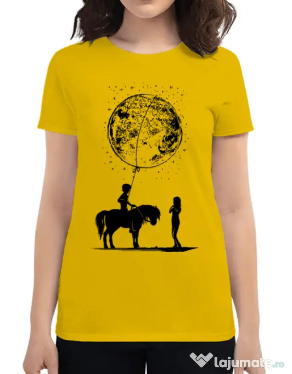 Tricou ADLER dama Din alta lume Galben