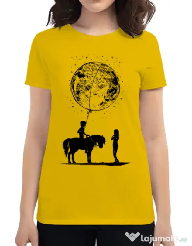 Tricou ADLER dama Din alta lume Galben
